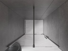 Mexen Velar, nyitható tolóajtó 85x200 cm, 8mm átlátszó üveg, grafit matt, 871-085-000-01-66