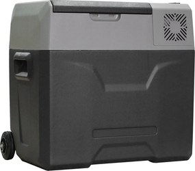 HOMCOM 50 Literes Kompresszor Hűtő Elektromos Hűtő -20°C-ig Mini Hűtő ECO Móddal, Csatlakoztatási Hűtési Funkcióval, Hűtődoboz 12/230 Voltra Autóhoz,