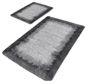 Fekete-szürke fürdőszobai kilépő szett 2 db-os 60x100 cm – Mila Home