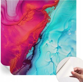 Dekoratív öntapadós fotótapéta Hálószobába Színes hullám 250x250 cm