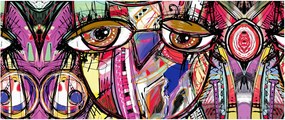 Kép - utca, művészet - bagoly (120x50 cm)