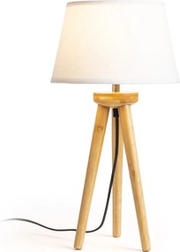 RENDL BASCO asztali lámpa bambusz 230V LED E27 15W