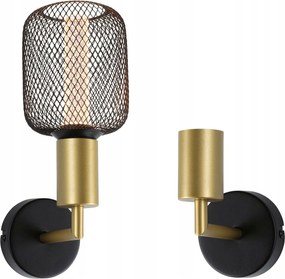 Paulmann Ravi fali lámpa IP44 fekete matt/arany E27 max. 60W