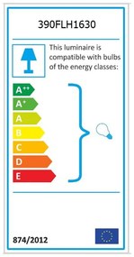 Antracitszürke-aranyszínű függőlámpa textil búrával ø 32 cm Barette – Opviq lights