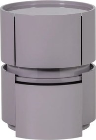 Világosszürke fényes éjjeliszekrény Lunex – WOOOD