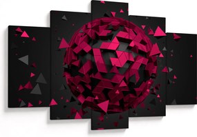 A 3D absztrakció képe (150x105 cm)