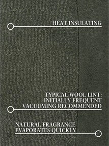 Sötétzöld kézi szövésű gyapjúkeverék kerek szőnyeg ø 160 cm Kari Organic – Villeroy&amp;Boch