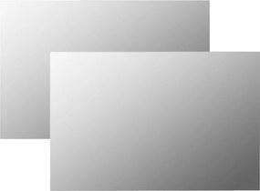 vidaXL 2 db téglalap alakú falitükör 60 x 40 cm
