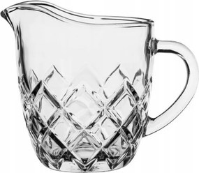 Tejes kancsó üveg tejeskávé 200 ml elegáns minta