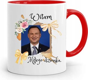Piros Elnöki Bögre Andrzej Duda Pis Egészség felirattal