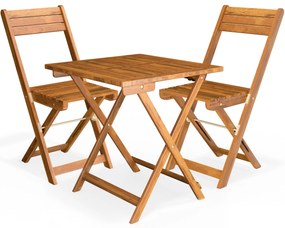 Casaria® Erkélygarnitúra - akác