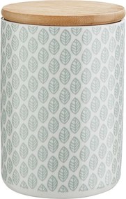 QUEEN IT tárolódoboz bambusz fedéllel 700 ml, levelek