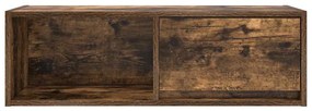 2 db füstös tölgy színű szerelt fa TV-szekrény 80x31x25,5 cm