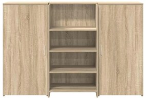 recepciós pult sonoma tölgy 155x50x103,5 cm szerelt fa