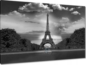 Képek 120x80 Kerékpár az Eiffel-torony előtt