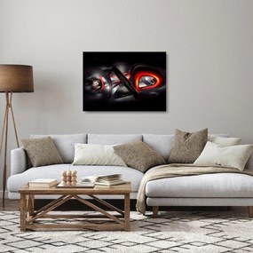 Az absztrakció képe (üvegen) (70x50 cm)
