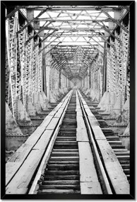 Poszterek keretben 40x60 Vasúti híd Vasút