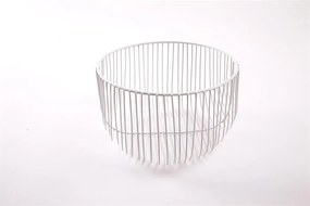 Fém Kosár Fehér H16cm