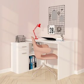 NASH Íróasztal Fehér Színben. 120 cm.