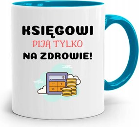 Kék Bögre Ajándék Könyvelőnek, fényképes nyomattal