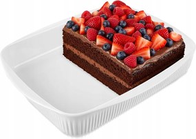 Hőálló Porcelán Edény Fehér Hús Lasagne Sütéséhez