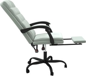 vidaXL világosszürke bársony dönthető irodaszék