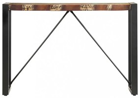 tömör újrahasznosított fa tálalóasztal 110 x 35 x 76 cm
