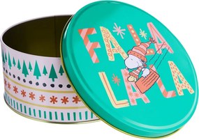 PEANUTS fém tárolódoboz Ø16,7 cm, Snoopy FaLaLa