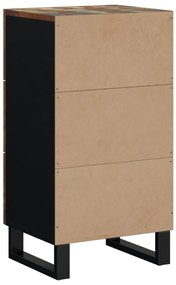 újrahasznosított fa tálalószekrény 3 fiókkal 40x33,5x75 cm