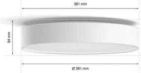 Philips Hue ENRAVE M LED 19,2W 230V fehér dimmelhető mennyezeti lámpa + DO