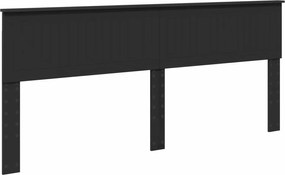 vidaXL Fejtámla Fekete tölgy 200 cm Faanyag