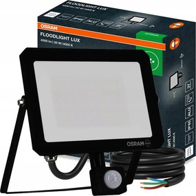 Led Halogén Reflektor 50W 4000K 4500lm IP65 Mozgásérzékelő Osram