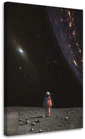 Gario Vászonkép Hold űrhajós csillagok - Bryantama Art Méret: 40 x 60 cm