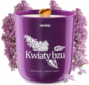 Szója illatgyertya természetes bodza virág illat Ajándékba