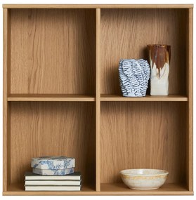 Natúr színű függő könyvespolc tölgyfa dekorral 70x70 cm Mistral – Hammel Furniture