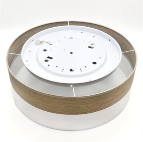 LED Mennyezeti lámpa SIRJA WOOD LED/36W/230V átm. 45 cm fehér/tölgy