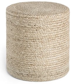 Szürkésbézs puff Jutta Greige – Hanse Home