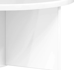 vidaXL Falpolc 2 pcs Magas Fényű Fehér 38 x 19 x 19 cm Faanyag