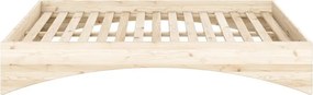 Natúr színű borovi fenyő franciaágy ágytámla nélkül 180x200 cm Orbit – Karup Design