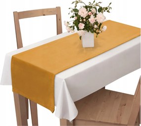 Asztalterítő 40X140 Velúr Abrosz Mustársárga