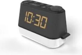 MiniGlow i-box rádiós ébresztőóra éjjeli lámpával és Usb töltőcsatlakozóval