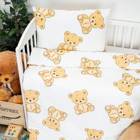 4Home Teddy gyerek pamut ágyneműhuzat kiságyba, 100 x 135 cm, 40 x 60 cm, 100 x 135 cm, 40 x 60 cm