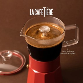 Piros rozsdamentes acél kávéfőző 0,29 l La Cafetiere Verona - Kitchen Craft