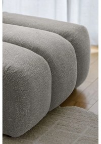 Világosszürke sarokkanapé (jobb oldali-heverő résszel) Shell – Miuform