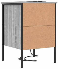 Éjjeli Szekrények 2 pcs Szürke sonoma 42 x 41 x 61 cm Faanyag