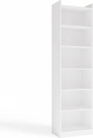 RIMINI könyvespolc 50x32x183 cm, fehér