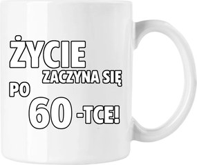 Bögre Az élet 60 felett kezdődik Fehér 330ml