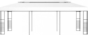 fehér pavilon 6 x 3 m