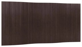 sötétbarna bambusz térelválasztó 165 x 400 cm