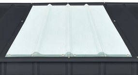 fém kerti ház GLOBEL 108 ANTRACIT + napfénytetővel LG2070